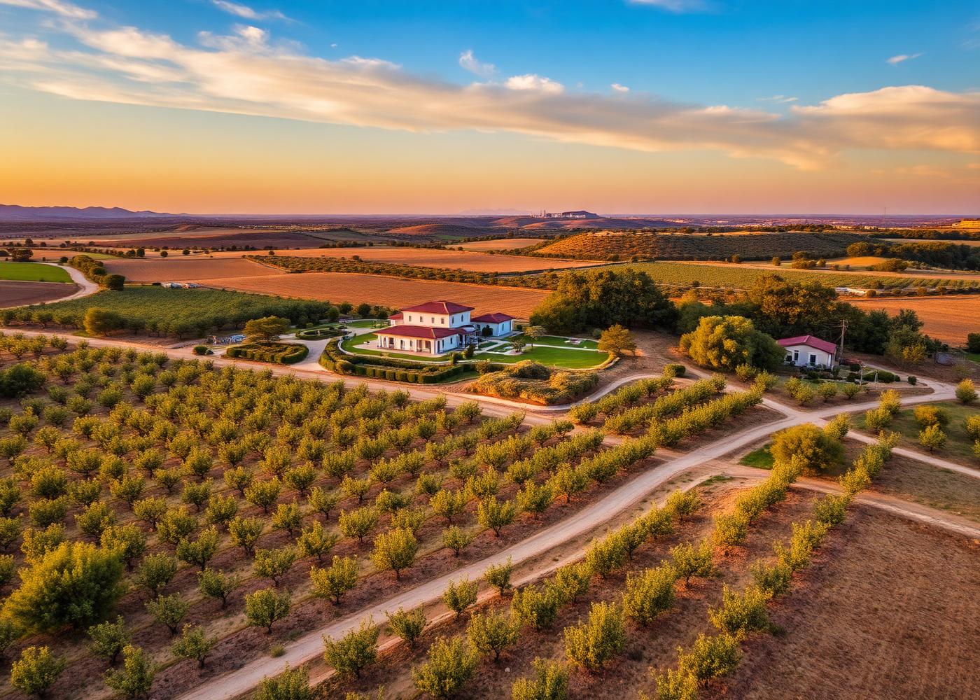 נחלה חקלאית עם כרם ופרדס במושב במרכז